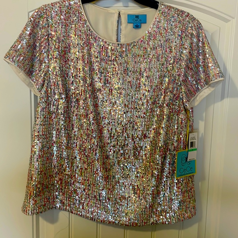 Sequined Cece Blouse